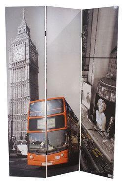 PARAVENT Londres BIG BEN / New York MARILYN