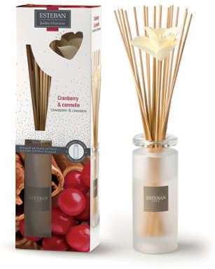 Diffuseur de parfum à bâtonnets cranberry et cannelle Diffuseur de parfum à bâtonnets