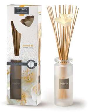 Diffuseur de parfum à bâtonnets jasmin d été 75ml Diffuseur de parfum à bâtonnets