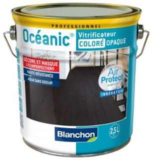 Vitrificateur OCEANIC OPAQUE BLANC Pot de 2 5L - BLANCHON Vitrificateur OCEANIC OPAQUE
