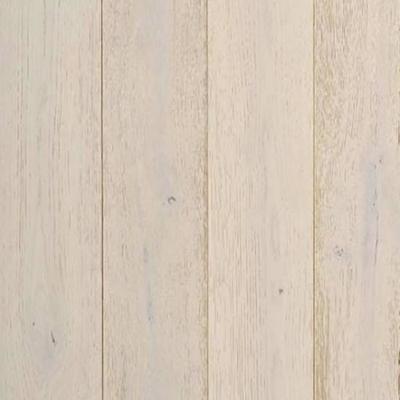 Parquet chêne massif brossé huilé teinté blanc 15x
