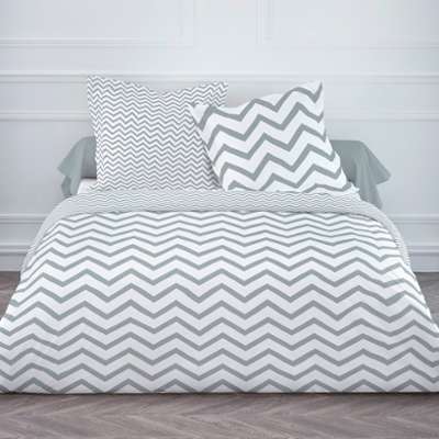 Parure de lit zippée Zig Zag 240 x 220 cm coton 57