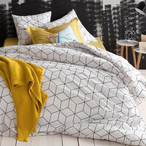 Parure Housse De Couette + 1 Ou 2 Taies Coton Impr