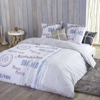 Parure de lit Nebraska Polycoton Lin : Housse de c