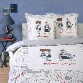 Parure housse de couette 100% coton - Pyjama peopl
