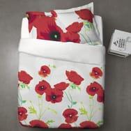 Parure housse de couette COCO Couleur Rouge/Gris/B