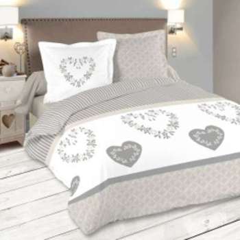 Housse de couette et deux taies (260 cm) Manoir Housse de couette et deux