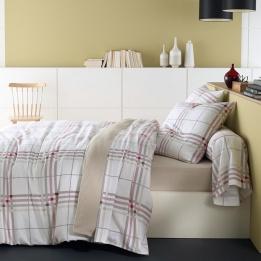 Housse de couette et deux taies (240 cm) flanelle