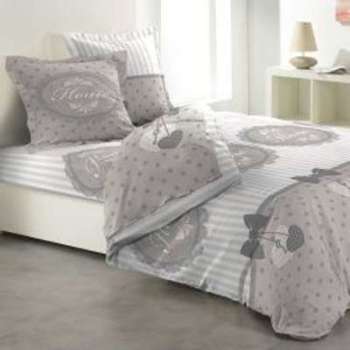 Parure de draps 4 pièces 100 flanelle Romantic home Parure de draps 4 pièces 100