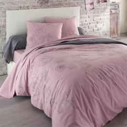 Housse de couette et deux taies (260 cm) flanelle