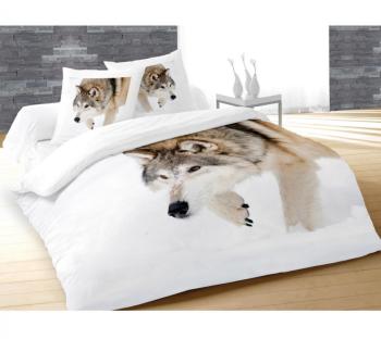 Parure de Lit Loup 240x220 - Terre de Nuit