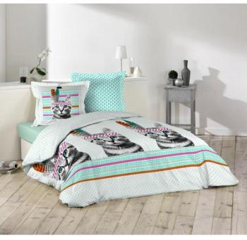 Parure de Lit Indian Cat 240x220 - Douceur dIntér