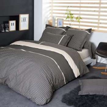 Parure de lit 280x240 cm Percale pur coton GATSBY Parure de lit 280x240 cm Percale
