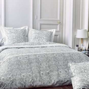 Parure de lit 280x240 cm Percale pur coton AMBOISE Parure de lit 280x240 cm Percale