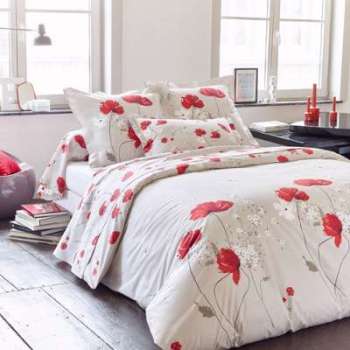 Parure de lit 280x240 cm Percale pur coton CYBELE