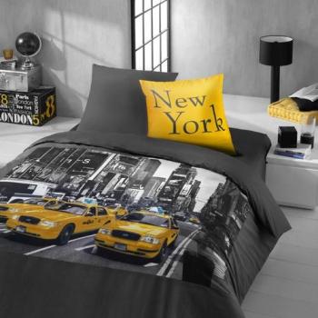 Parure housse de couette 100% coton - New York 140