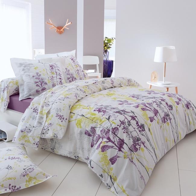 Housse de couette 100% coton florie