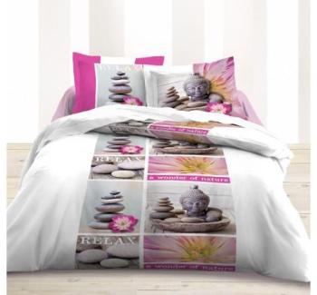 Housse de couette 2 personnes 220x240 et 2 taies b