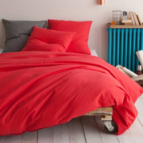 Housse De Couette + Taie Doreiller Polycoton Unie
