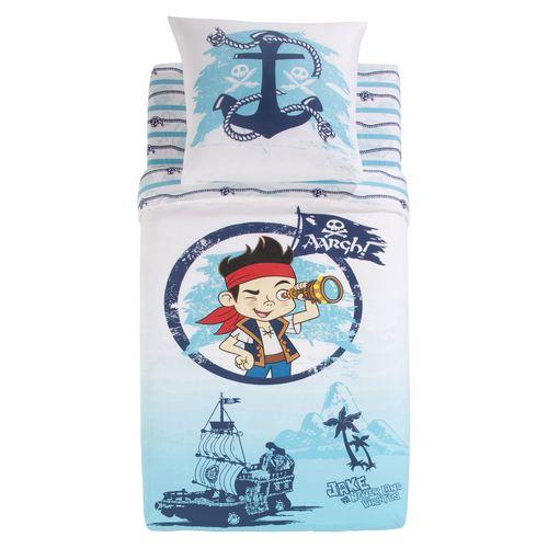 Housse de couette enfant et 1 taie doreiller Blan