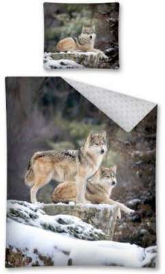 Housse de couette Les Loups 140X200 100% coton