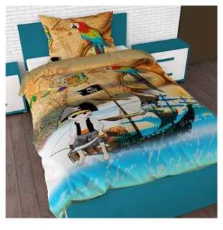 Housse de couette en coton motif pirate