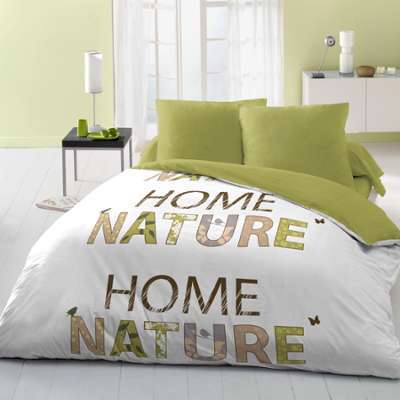 Doumie - Parure housse de couette 2 taies Home nature Doumie - Parure housse de