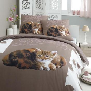 Parure housse de couette Flanelle 100% coton - Dog