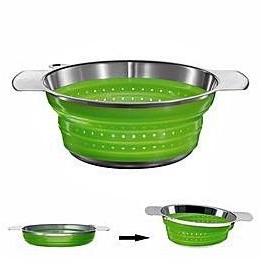 Passoire pliable rosle 24 cm acier-silicone vert Passoire pliable rosle 24