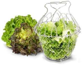 Panier à Salade Pliant Inox 22,5 cm La Bonne Grain