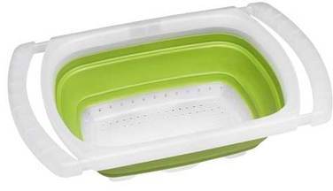 Passoire rétractable 6L en silicone avec anses dé