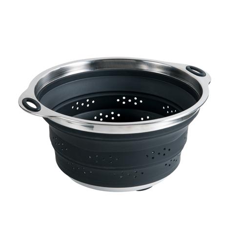 Passoire rétractable en silicone et métal