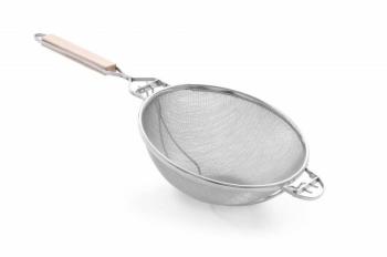 Passoire Double Grillage - Poignée en Bois - 260x570mm Passoire Double Grillage -