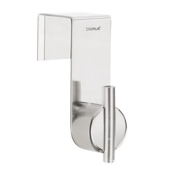 Duo - Patère de porte - Pièce unique - inox/mat