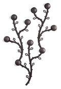 Patère tôle laquée noire 3pièces de 65x43cm RESO