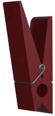 PINCE ALORS! Patère pince, rouge, Swabdesign