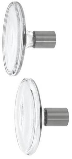 Bulb 12 - Patère murale set - transparent/2 unités