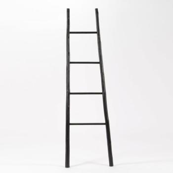 Echelle en bambou noir 10x50x177cm NATURE Echelle en bambou noir 10x50x177cm