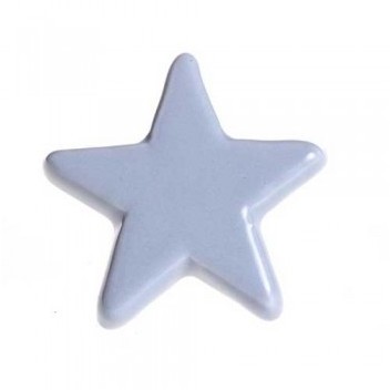 Patère murale forme Etoile en porcelaine - 1 croch
