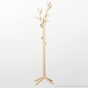 Porte-manteau arbre sur pied en frêne coloris natu