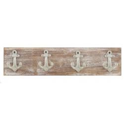 PORTE-MANTEAU CERUSE ET ANCRE MARINE