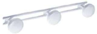 Porte-peignoir époxy blanc - 3 Têtes - Godonnier Porte-peignoir époxy blanc