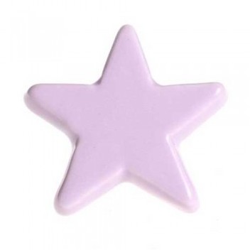 Patère murale forme Etoile en porcelaine - 1 croch