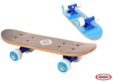 Skateboard Mini Cruiser Erable 17 Bleu