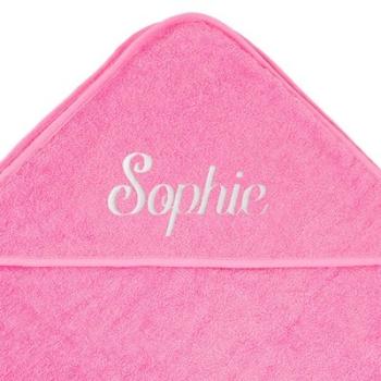 Cape de Bain Rose Personnalisée Cape de Bain Rose Personnalisée