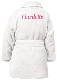 Peignoir Enfant Personnalisé : Blanc