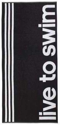 CIELO TOWEL LL BLK - Serviette Natation Adidas CIELO TOWEL LL BLK - Serviette
