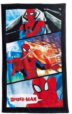 Drap de bain velours imprimé Spiderman Power ®