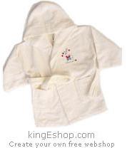Peignoir bébé enfant brodé 2 et 6 ans