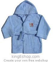 Peignoir bebe enfant capuche 2 et 6 ans
